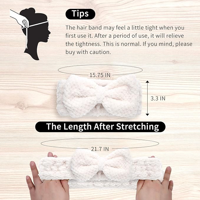 3 Pack Spa Headbands