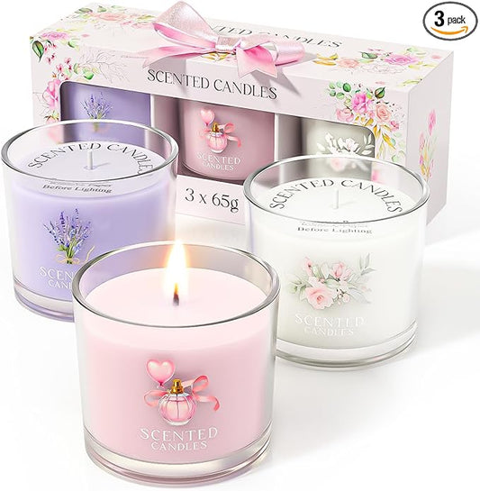 Lavender Candle set of 3